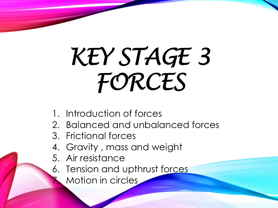 KS3_Secondary 1 checkpoint_worksheet and revision (with answer script): Forces