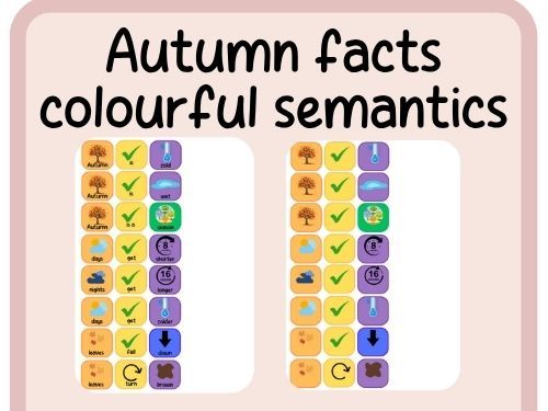 Facts about Autumn colourful semantics