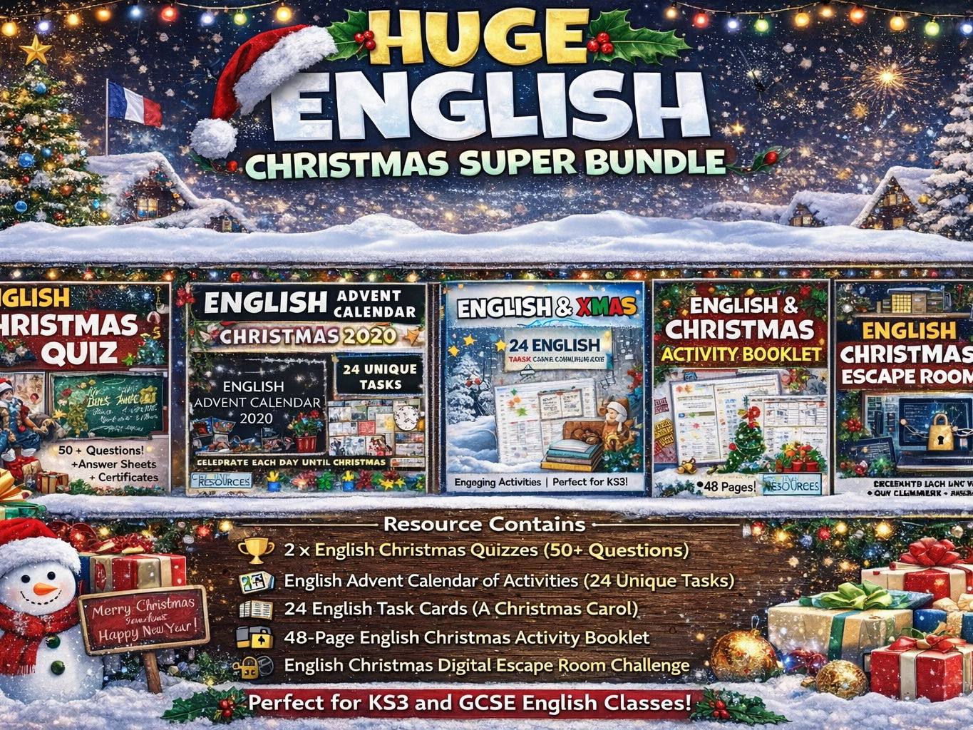 English Christmas End of Year Quiz