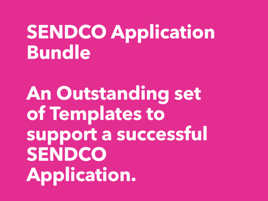SENDCO Application Bundle