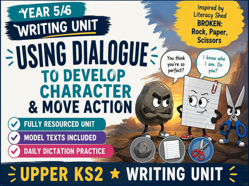 UKS2 Integrated Dialogue Focus Writing Unit