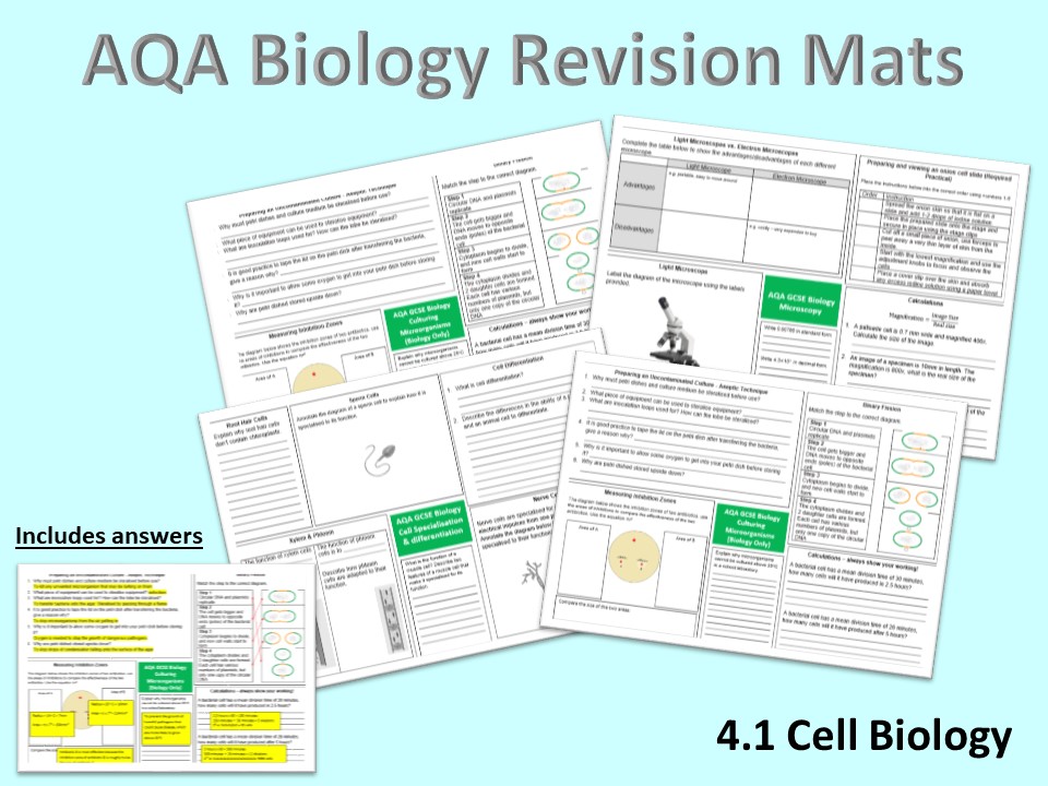 AQA Cell Biology Revision Mats