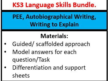 KS3 Language Skills Bundle