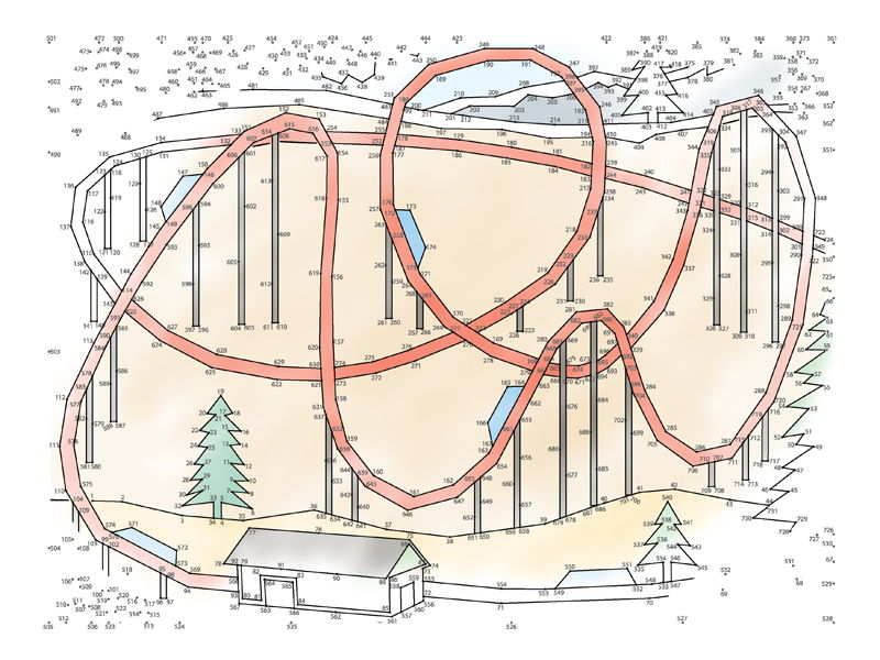 Roller Coaster Extreme Connect the Dots PDF