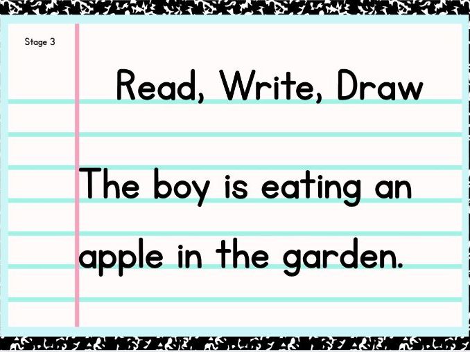 Morning Work - 100 Read, Write, Draw Sentence Cards