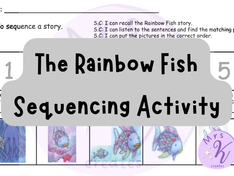 'The Rainbow Fish' Sequencing Activity
