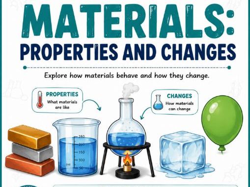 Grade 6 Science: Materials – Properties and Changes | 30-Page Activity Workbook