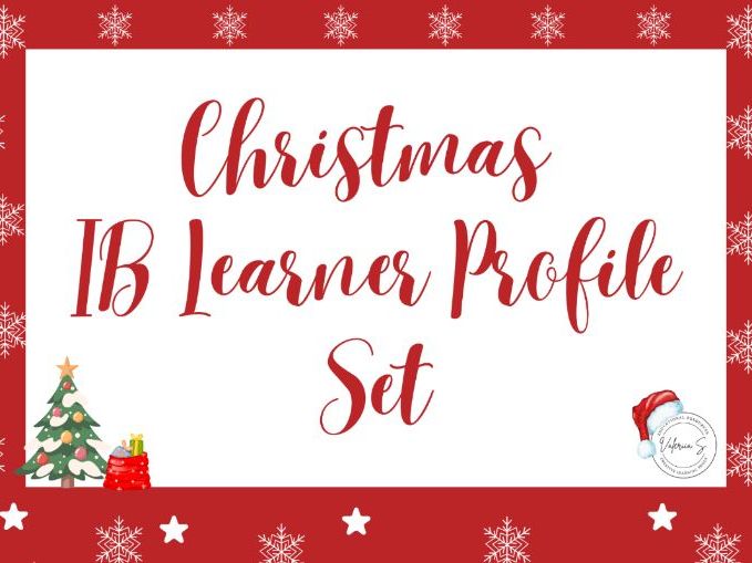 Christmas IB Learner Profile Bundle | Posters, Thank-You Cards & Bookmarks