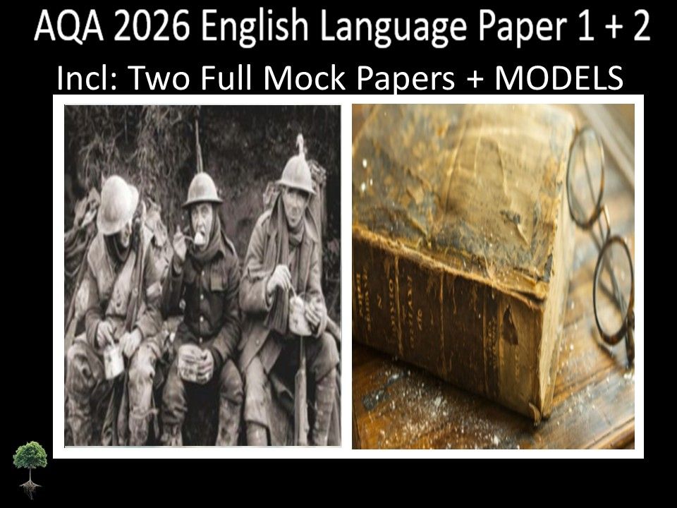 Two AQA 2026 English Language Paper 1 + 2 Mocks | MODELS