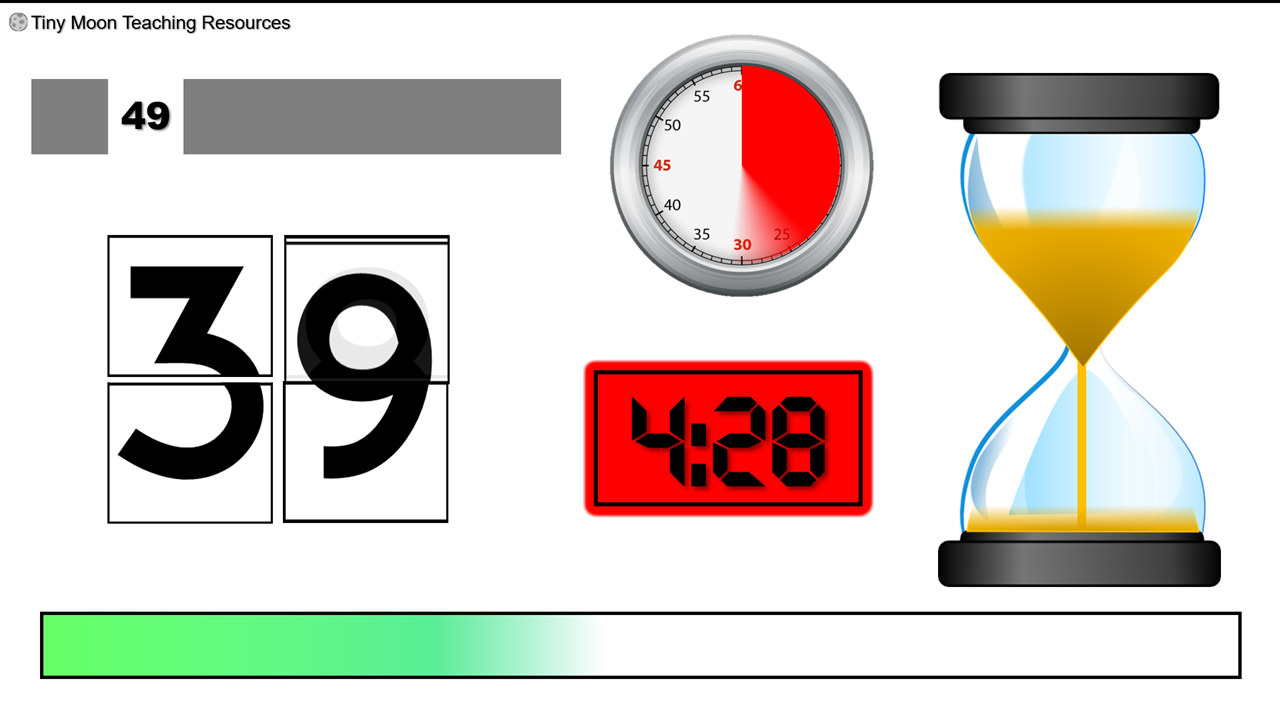 small countdown timers for powerpoint