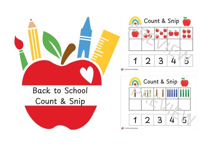 Back to School Count & Snip 1-5