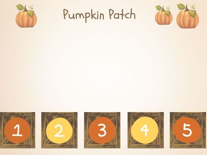 pumpkin patch countin 1-5