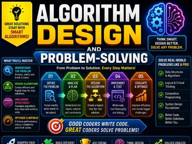 Algorithm Design and Problem-Solving | CS PPT +Worksheets +Activity + Mcq Quiz