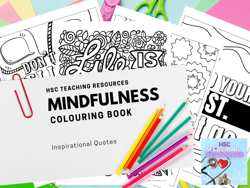 Mindfulness Colouring Book - Inspirational Quotes
