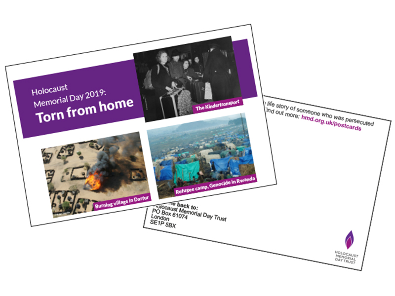 Holocaust Memorial Day Primary Postcard Project Lesson Plans