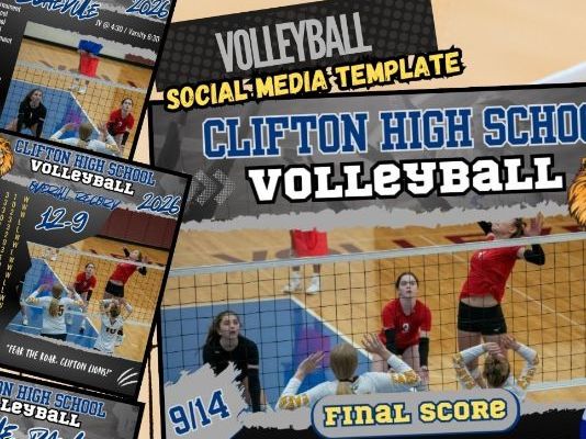 Editable Volleyball Social Media Templates | Canva Digital Graphics for Coaches, Teams & Players