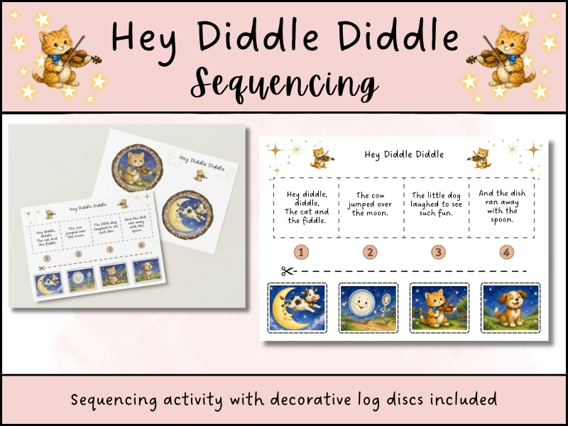 Hey Diddle Diddle EYFS Sequencing Activity