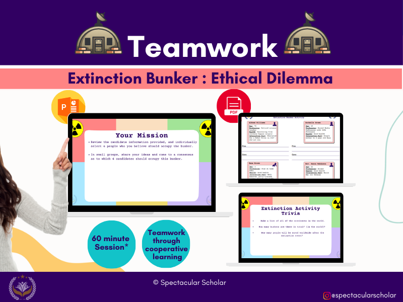 Extinction Bunker | Team work | Decision making | Ethical Dilemma