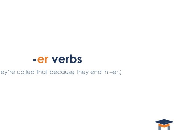 French - er verbs
