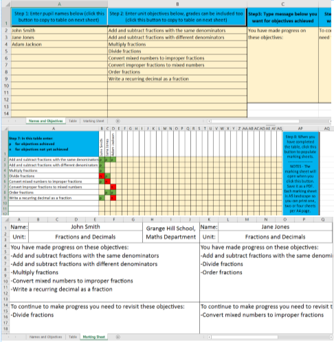 Automatic Marking and Feedback Tool - ALL SUBJECTS (updated version)