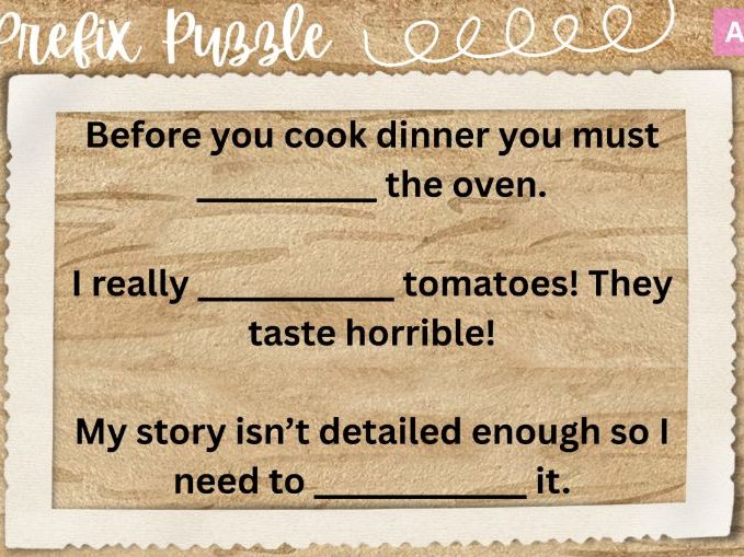 Prefix Puzzle