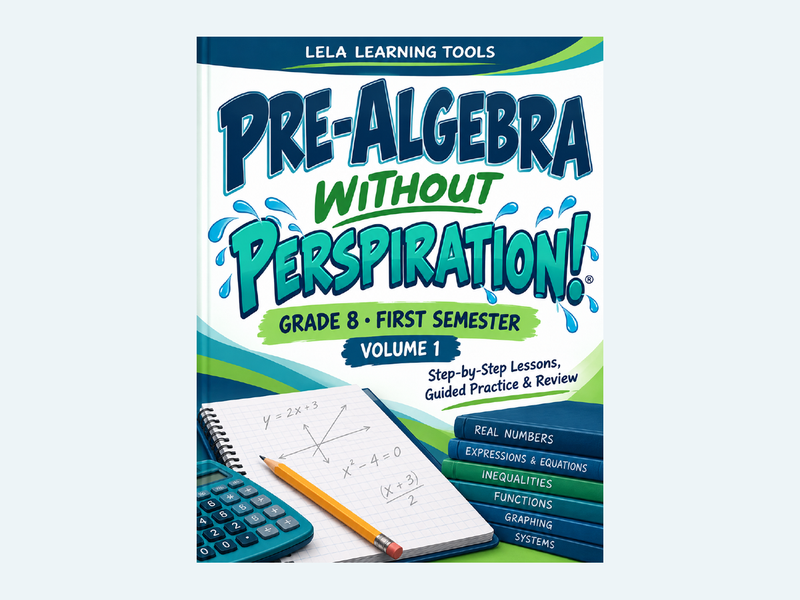 Pre-Algebra Without Perspiration – Grade 8