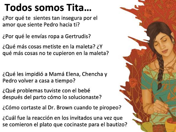 Como agua para chocolate: Chapter 4 Lesson