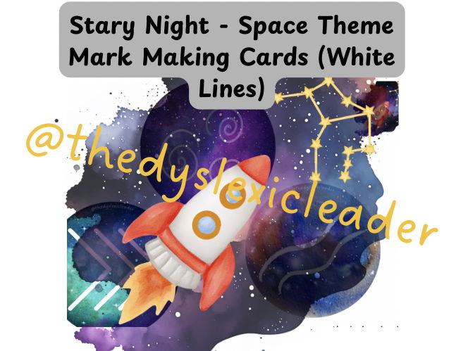 Stary Night Mark Making Disks - White Lines