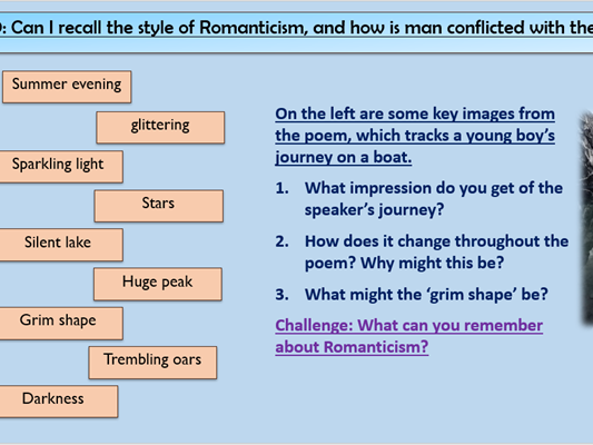 'The Prelude' by William Wordsworth lesson (AQA- Power & Conflict Poetry)
