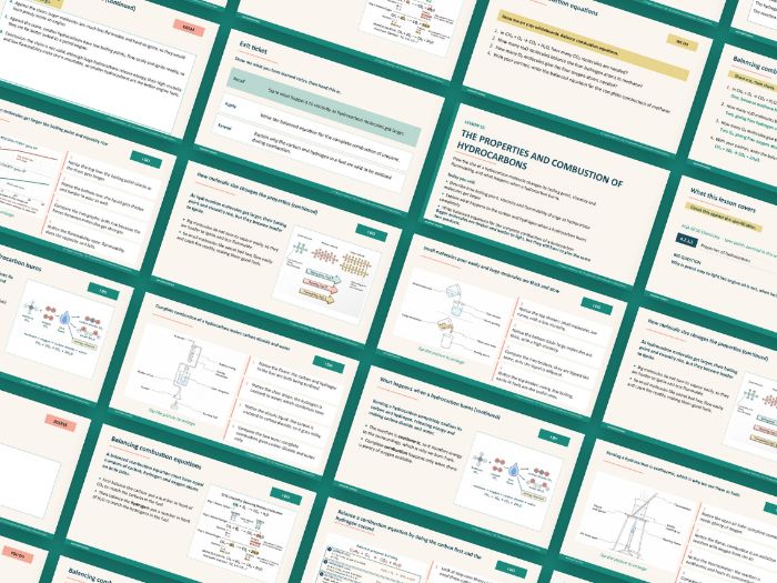 AQA GCSE Chemistry C7 Organic Chemistry | 11 Lesson Presentations and Topic Test