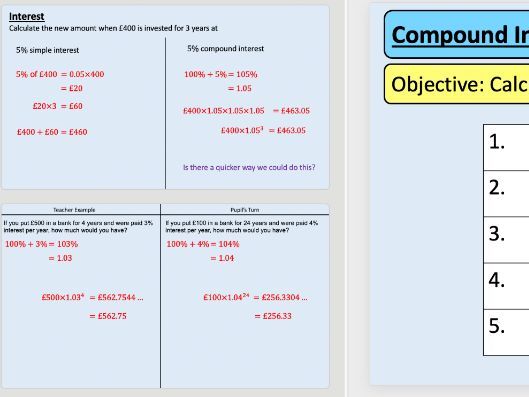 GCSE Maths Number - Compound Interest & Depreciation - Exam Questions + Solutions