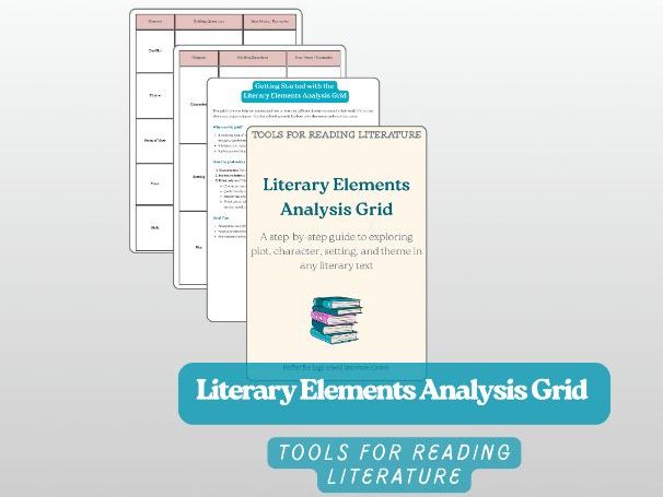 Literary Elements Analysis Grid – Characters, Plot, Setting & More (GCSE & A-Level English)