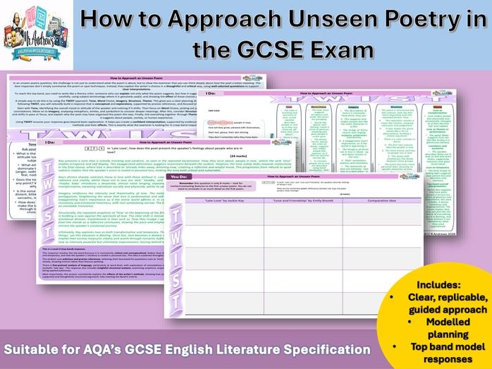 How to approach Unseen Poetry (AQA)