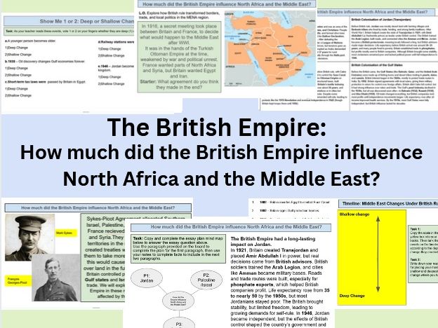 The British Empire in North Africa and the Middle East – KS3 History Lesson