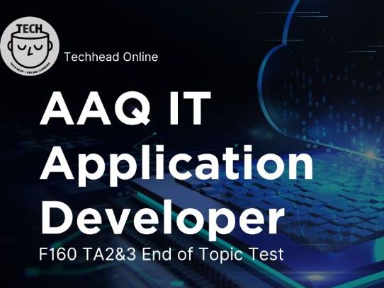 F160 TA2&3 (mixed) OCR AAQ End of Unit Test - Application Developer