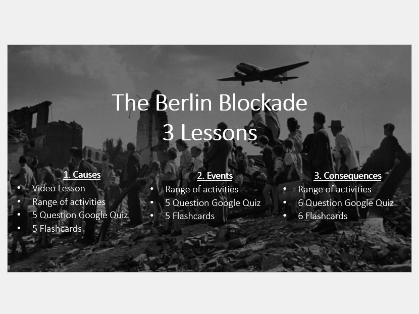 The Berlin Blockade & Airlift Cold War Teaching Resources