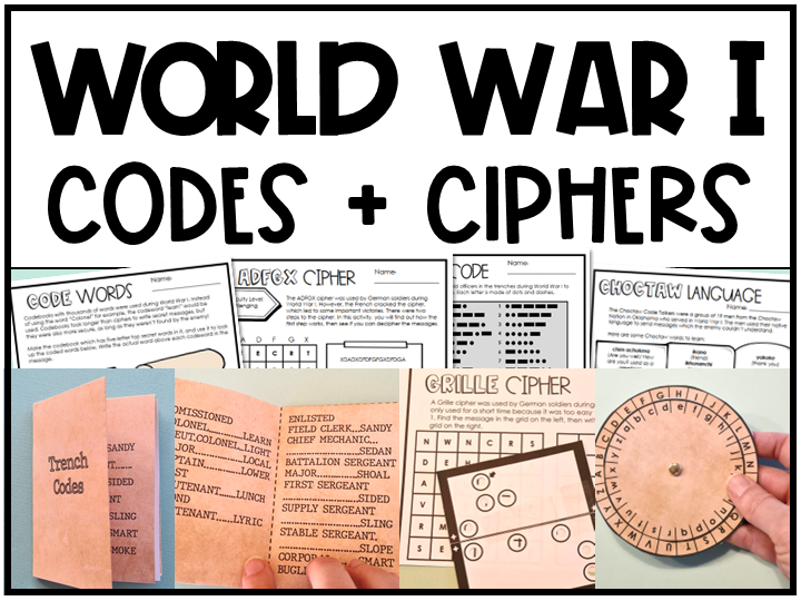 First World War I Codes and Ciphers Activities Morse Code Grille Cipher