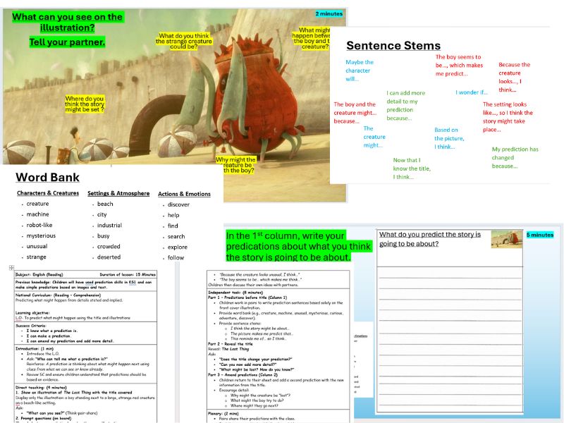 Interview Prediction English Reading Lesson for Y3/4 Class