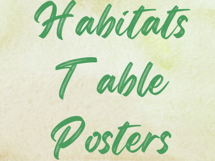 Habitats Table Posters