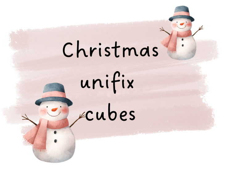 Christmas unifix cubes