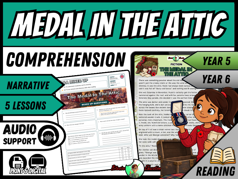 The Medal in the Attic | Reading Comprehension | Year 5/6