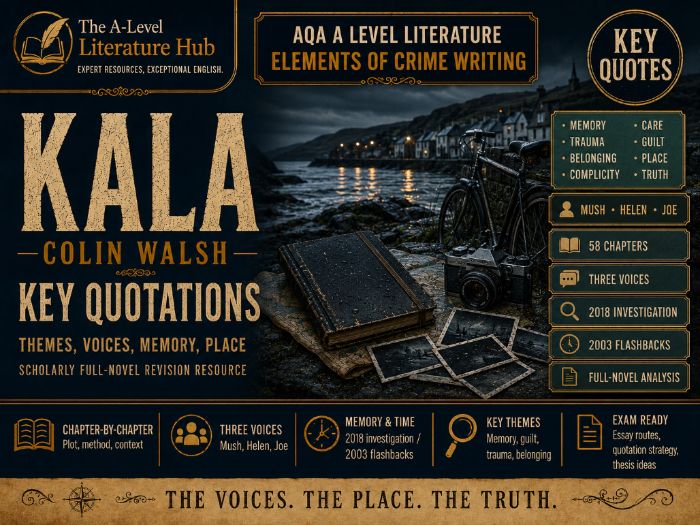 Kala by Colin Walsh: Key Quotations, Themes and Writer’s Methods | AQA A-Level Literature