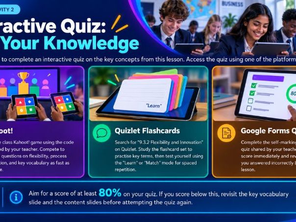 A Level Business - 9.3.2 Flexibility and innovation