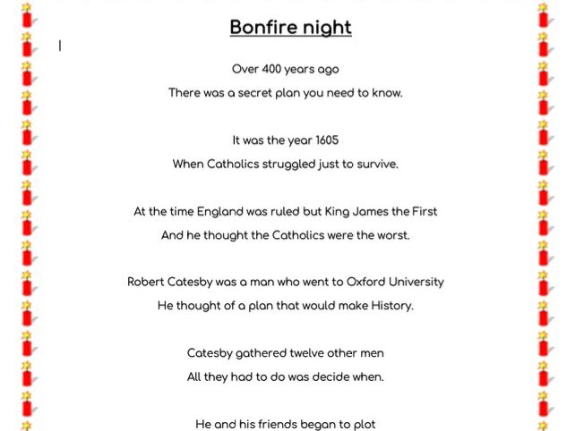 Bonfire Night Poem