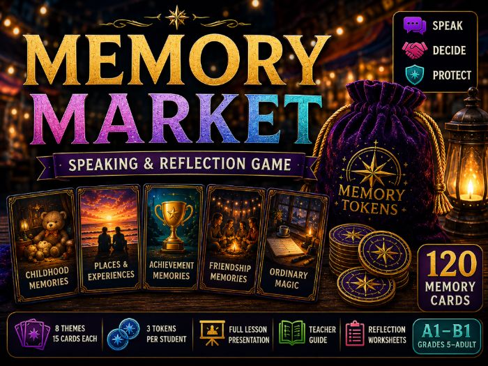 Memory Market | Speaking & Reflection Game (A1–B1)