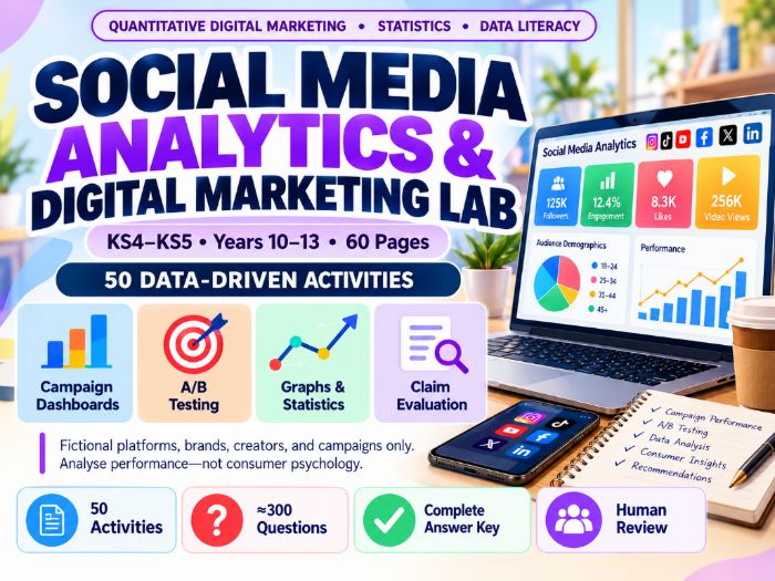 Social Media Analytics & Digital Marketing KS4–KS5 60 Pages