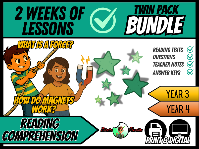 Forces At Work | Bundle | Reading Comprehension | Year 3/4