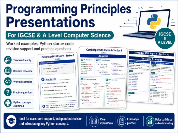 Python Programming Revision Pack – IGCSE & A Level Computer Science