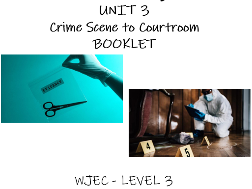 WJEC Criminology Unit 3 Power Points and Booklet | Teaching Resources