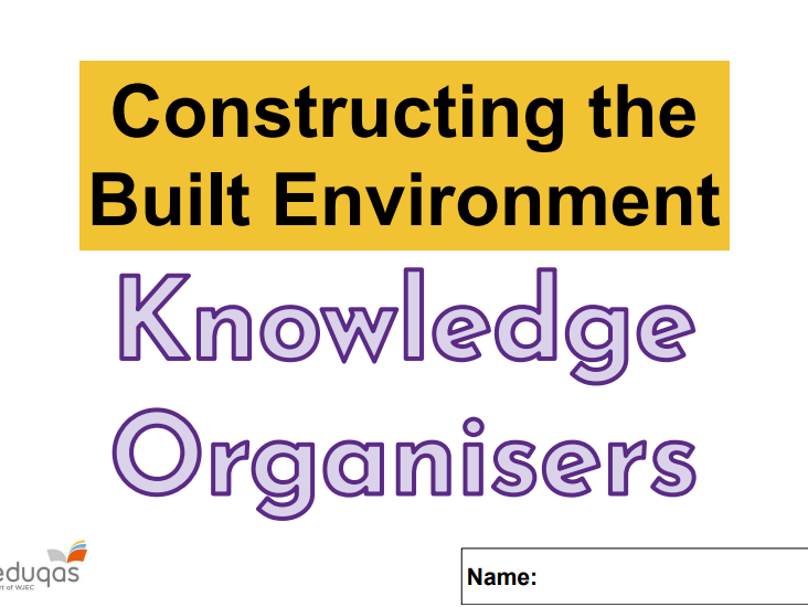 Level 1/2 Construction and the Built Environment Knowledge Organisers